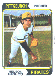 1974 Topps Baseball Cards      123     Nelson Briles